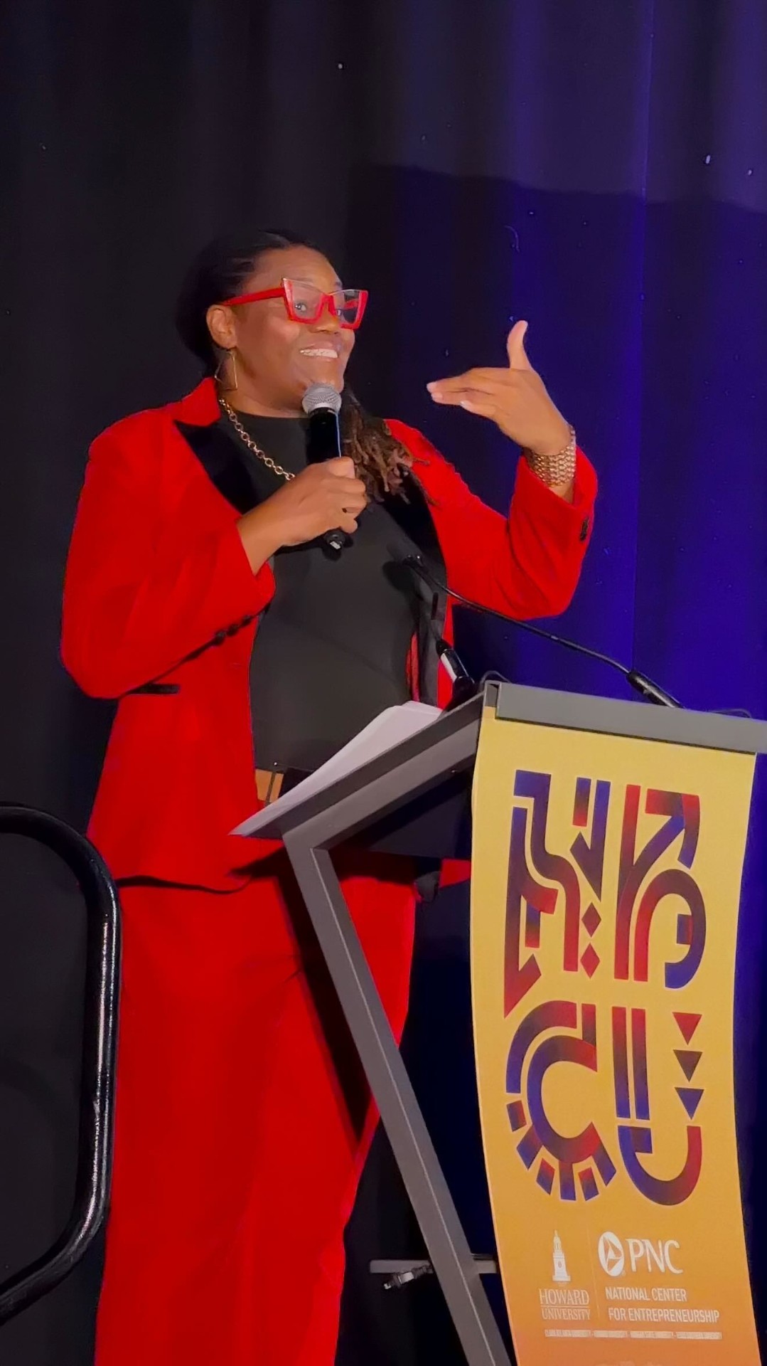 Dr. LaTanya White speaking at the Howard University & PNC National Center for Entrepreneurship